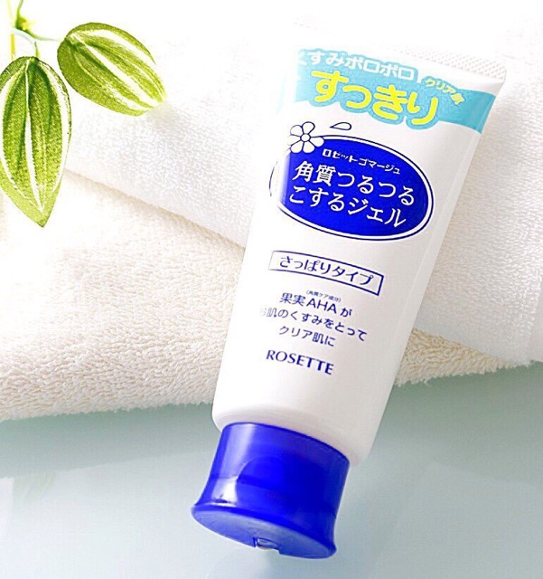 Gel Rửa mặt Tẩy Tế Bào Chết Dưỡng Ẩm Rosette Peeling Gel 120g Nhật Bản