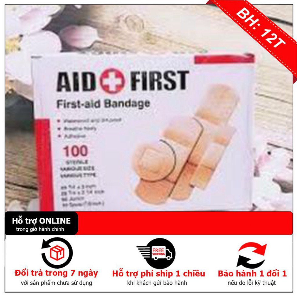 [ sale lớn ] Hộp 100 Miếng Dán Vết Thương Urgo Aid First, Tiện Dụng Cho Gia Đình, Hàng Chuẩn Chất Lượng 100%