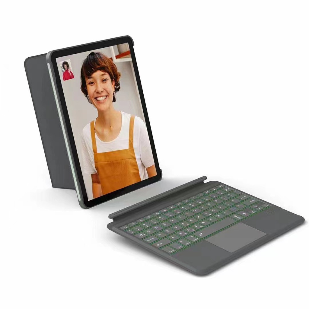 Bao bàn phím Wiwu Combo Touch Ipad Keyboard Case được trang bị đèn bàn phím 7 mức độ chính sáng - Hàng chính hãng