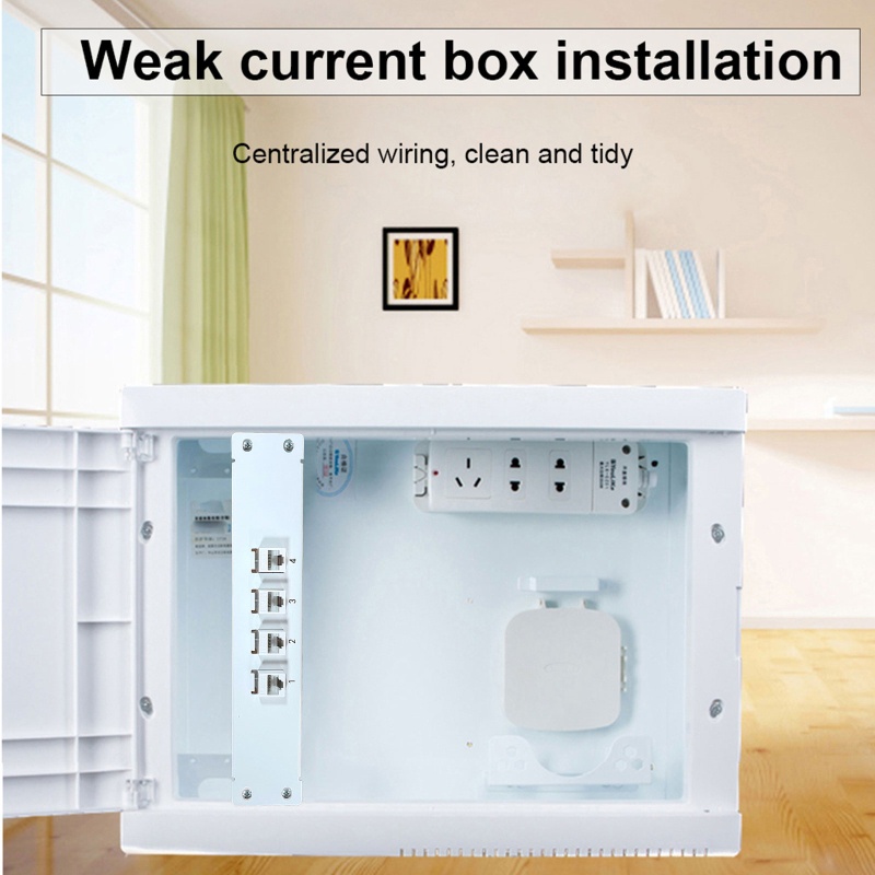 Bảng Điều Khiển 4 Cổng CAT6 10G Hỗ Trợ 1U Patch UTP 19inch