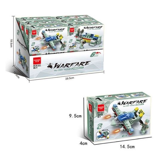 Bộ đồ chơi xếp hình lego lắp ghép tàu chiến đấu WARFARE cực đẹp (Tổng 390 miếng ghép)