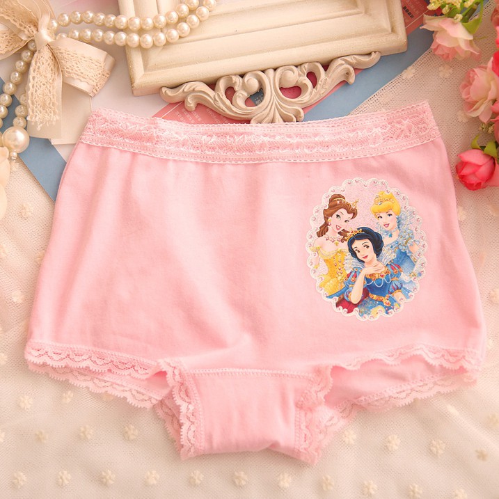 3 Quần lót Công Chúa Disney Chất Lượng Cao 95% Cotton Và 5% Cotton Cao Cấp cho bé gái