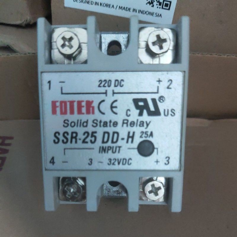 Rơ le bán dẫn Solid FOTEK SSR 25AA-H, 25DA-H, 25DD-H, 25VA-H