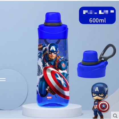 [Hàng mới về] Bình nước Disney Marvel chống rơi Spiderman/Iron Man/Captain cho bé