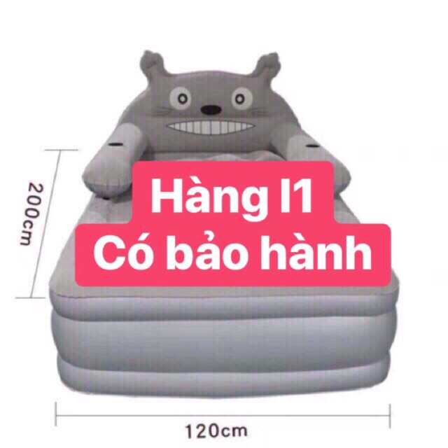 Giường Hơi Hình Thú 3 tầng tặng kèm bơm điện gối và miếng vá