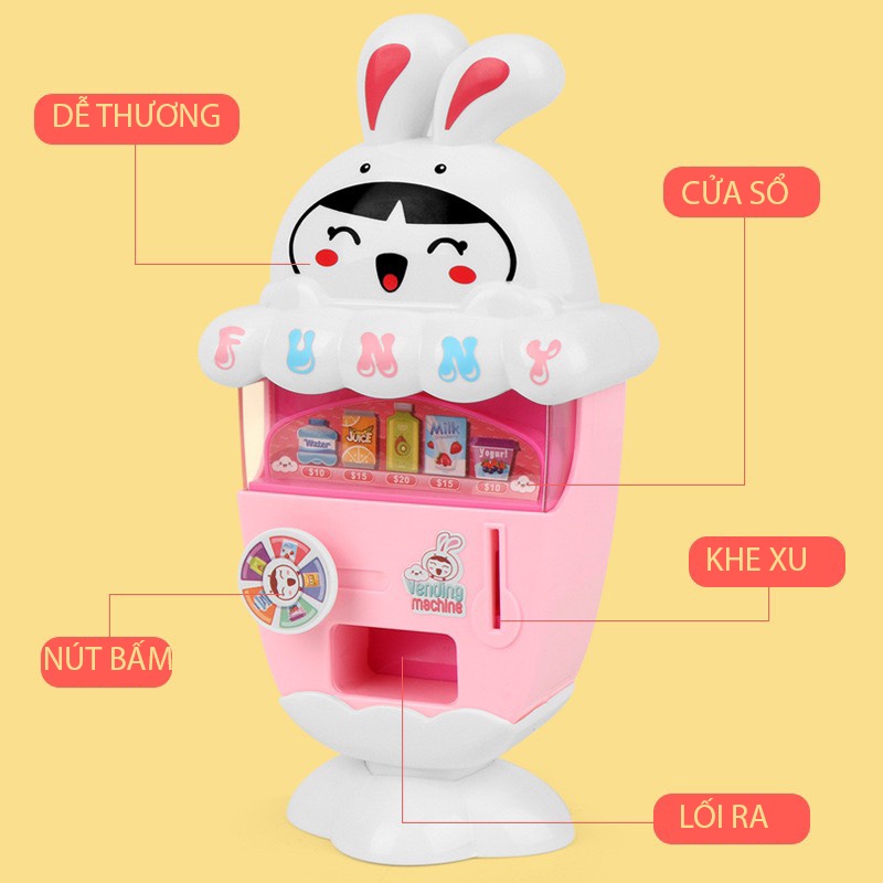 Máy bán hàng tự động MITOLO máy bán nước mini , đồ chơi cho bé gái W03
