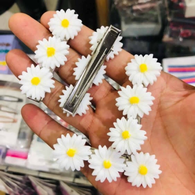 [SIÊU RẺ] kẹp tóc cúc hoạ mi 3 bông sỉ 5k shopmexanh