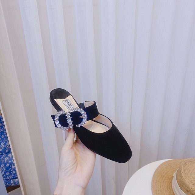 Giày bệt và sục đai ngang khuy đá mũi tròn - Form rộng 1 size | BigBuy360 - bigbuy360.vn