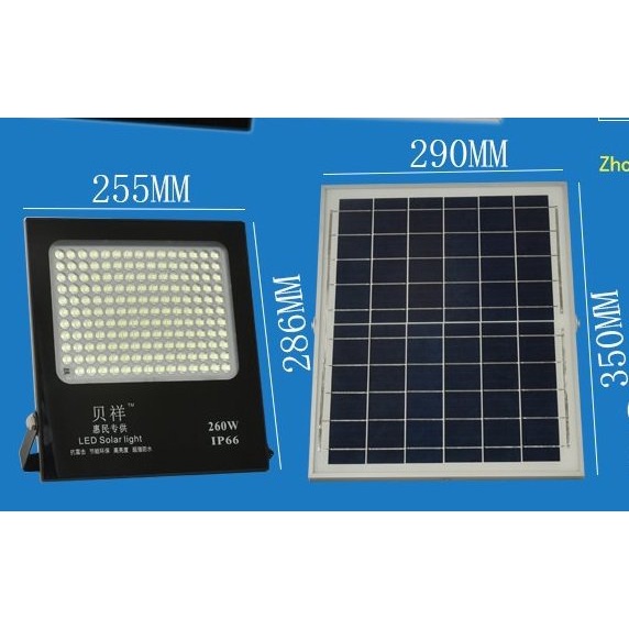 Đèn Pha Năng Lượng Mặt Trời 260W - BẢO HÀNH 12 THÁNG12