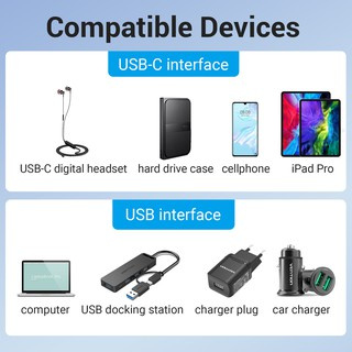 Vention Đầu Chuyển Đổi Usb 3.0 Sang Usb Type C 5v 3a 5gbps Cho Laptop Samsung Xiaomi 10 Iphone 12 Pro