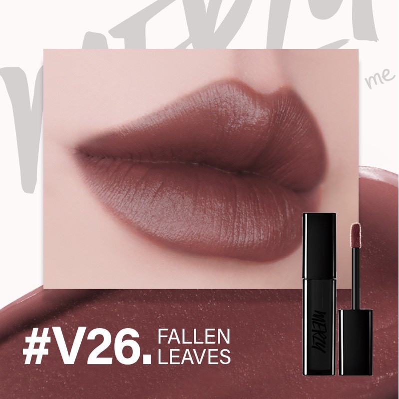 [HB GIFT] Son kem lì M.e.r.z.y The First Velvet Tint 4.5gr - Ver Noir màu V26 Đỏ nâu của lá thu