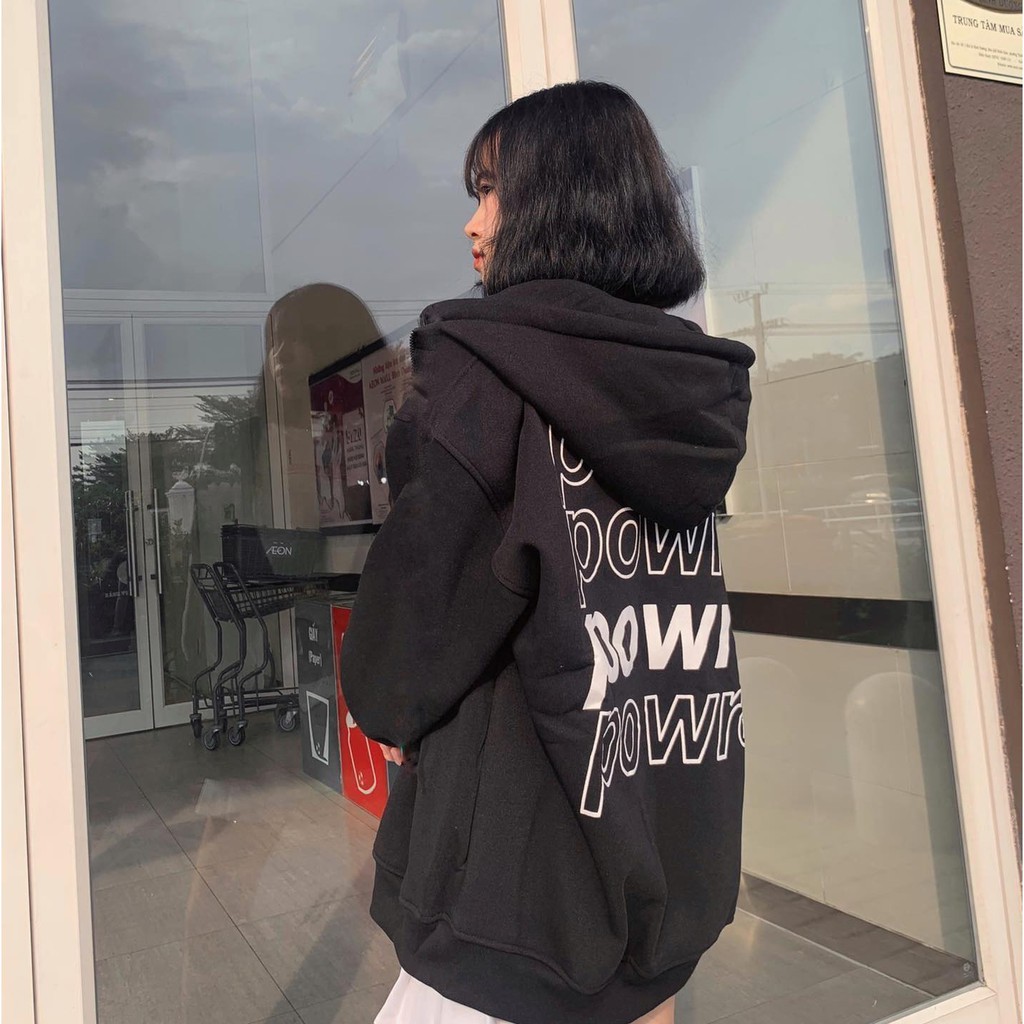 ÁO HOODIE ZIP POWR NỈ NGOẠI | BigBuy360 - bigbuy360.vn