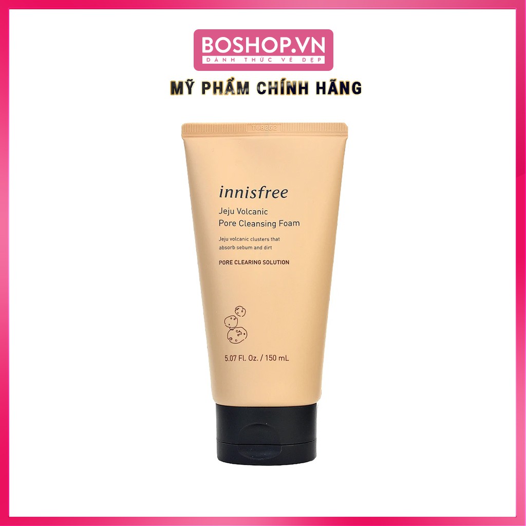 Sữa Rửa Mặt Tro Núi Lửa Innisfree Jeju Volcanic Pore Cleansing Foam 150ml