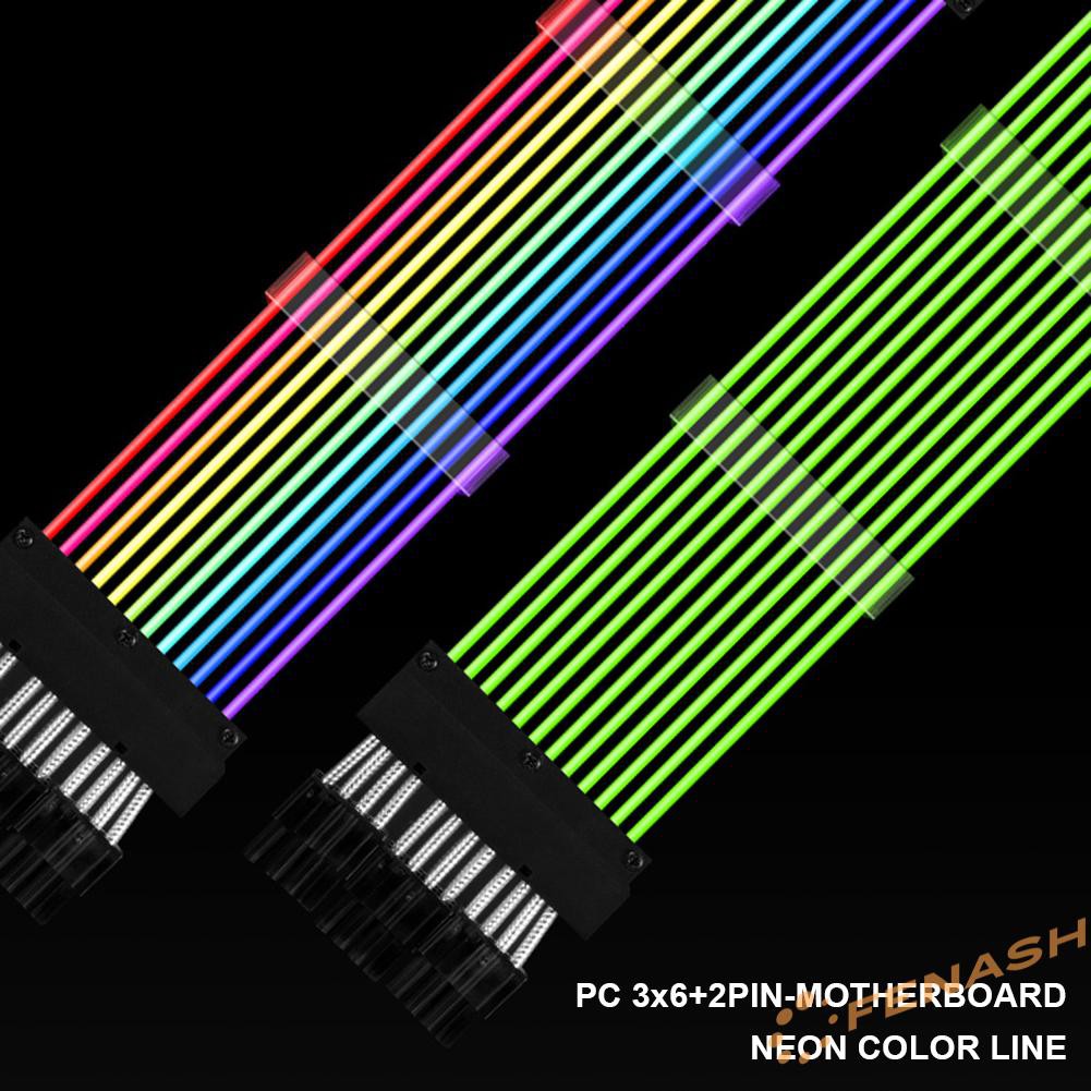 Dây cáp nối dài Psu Rgb Atx 24pin Pcie Gpu 8-chân chuyên dụng