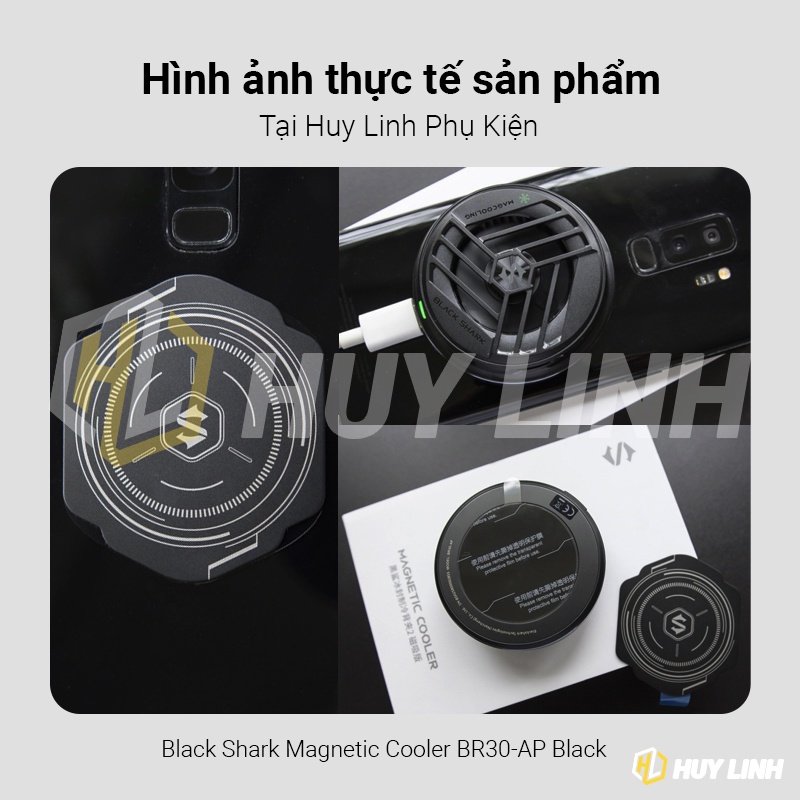 Quạt tản nhiệt từ tính Xiaomi Black Shark Magnetic Cooler BR30-AP Màu đen Phiên bản quốc tế