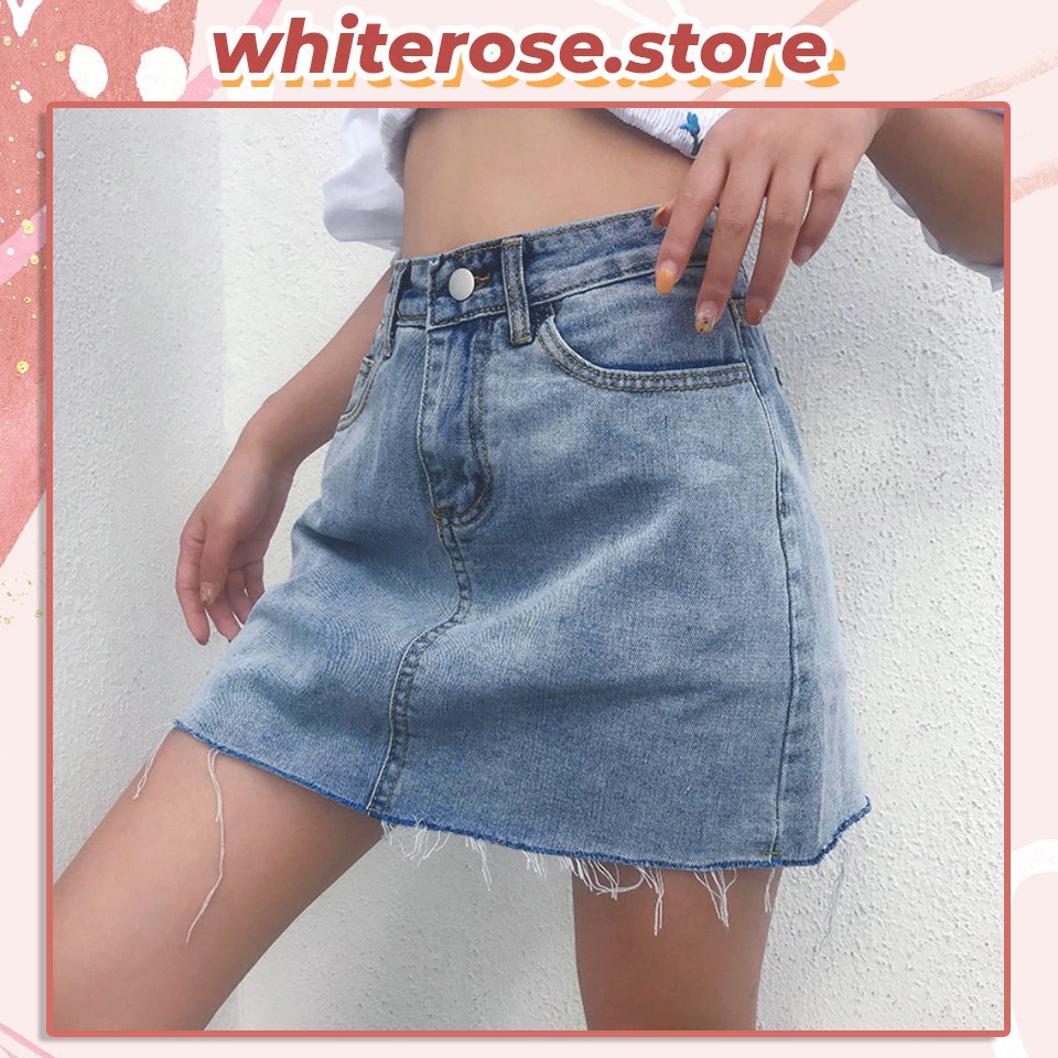 Chân Váy Jean Thời Trang Nữ Phong Cách Hàn Quốc (có đánh giá)