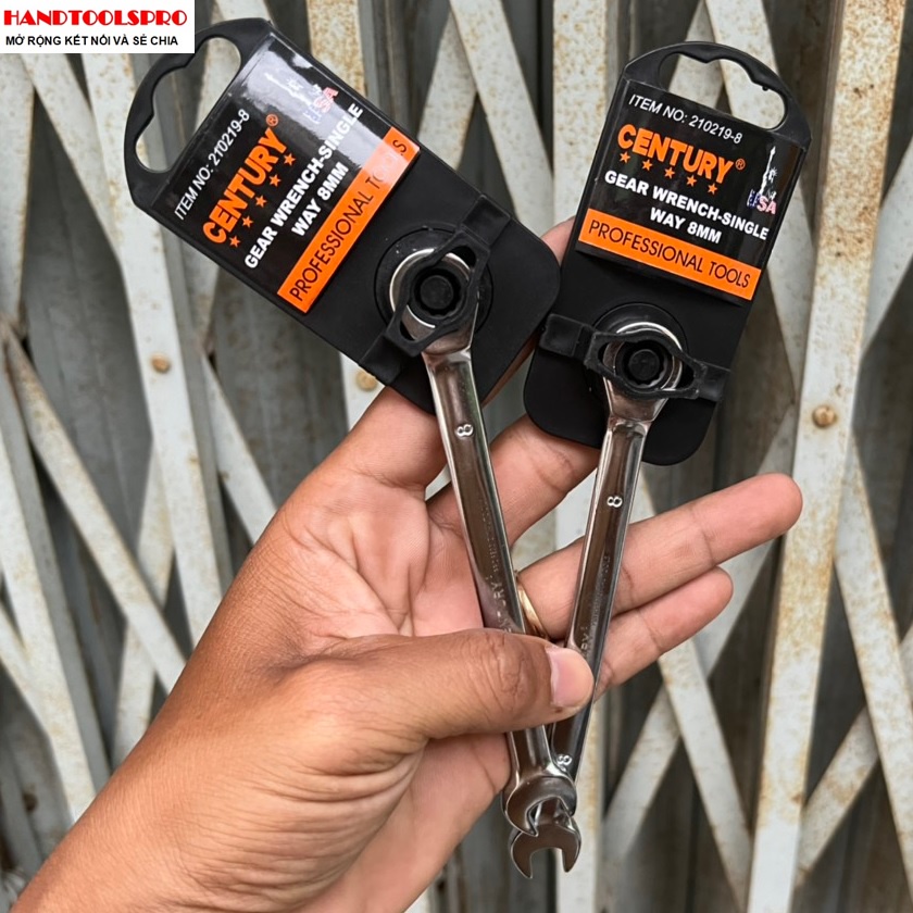 Bộ Cờ lê vòng miệng tự động 8 cây từ 8-22mm CENTURY 210219  có bán từng size riêng lẻ