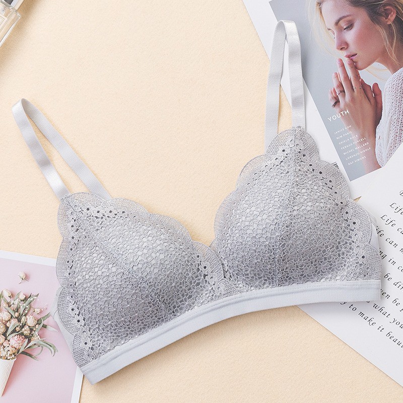 Áo Lót Nữ - Áo Ngực Nữ thiết kế họa tiết ren hoa sexy quyến rũ chống chảy xệ - AL Ren hoa baby