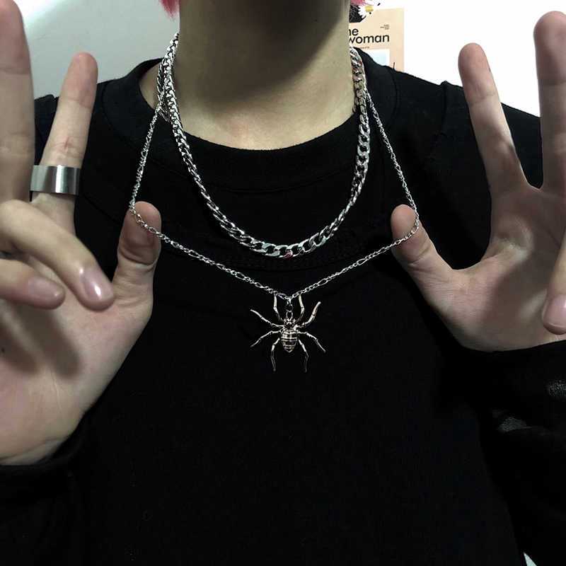 Dây Chuyền Hình Nhện Phong Cách Hip Hop Harajuku Đường Phố Thời Trang Unisex 22184