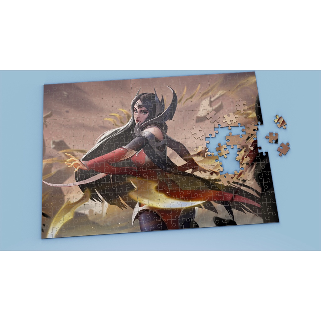 Tranh ghép hình A4, A5 League of Legends, xếp hình LRELIA - Mẫu 2