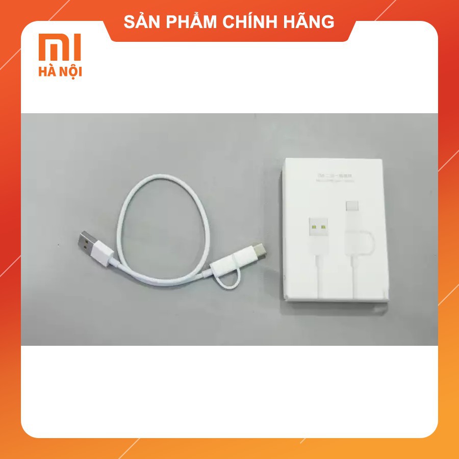 Cáp Sạc Nhanh 2 Trong 1 USB Type-C / Micro USB Xiaomi - ZMI AL511 dài 0.3M