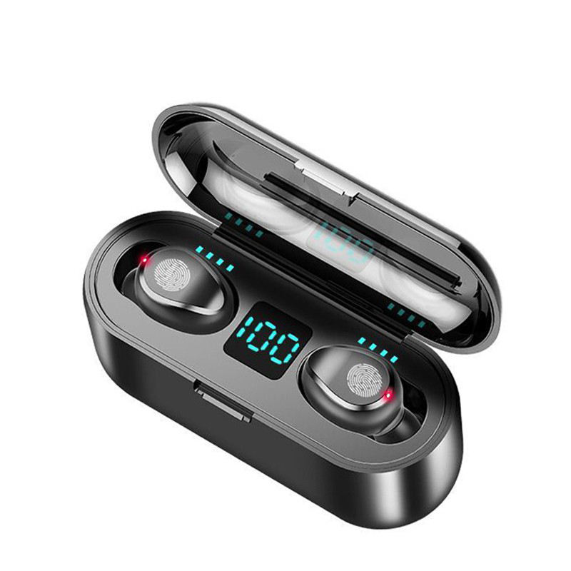 Tai Nghe Bluetooth 5.0 Aivk F9 Tws Điều Khiển Cảm Ứng Có Đèn Led | BigBuy360 - bigbuy360.vn