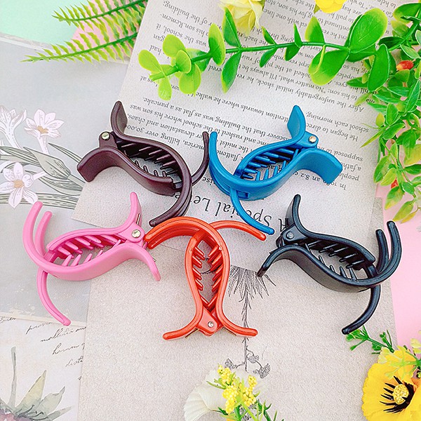 Combo 5 kẹp càng cua 3 răng ✅ FREESHIP  Combo 5 kẹp càng cua 3 răng màu ngẫu nhiên giá rẻ cực xinh - Phát Huy Hoàng