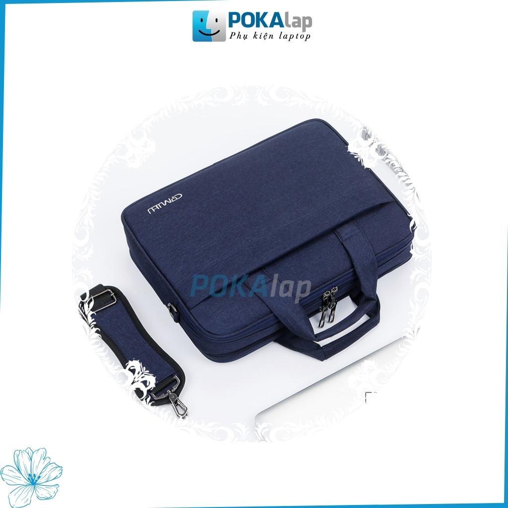 Túi chống sốc laptop, macbook POKA11 chất liệu vải oxford cao cấp chống thấm nước 13 inch 14 inch 15,6 inch - POKALAP