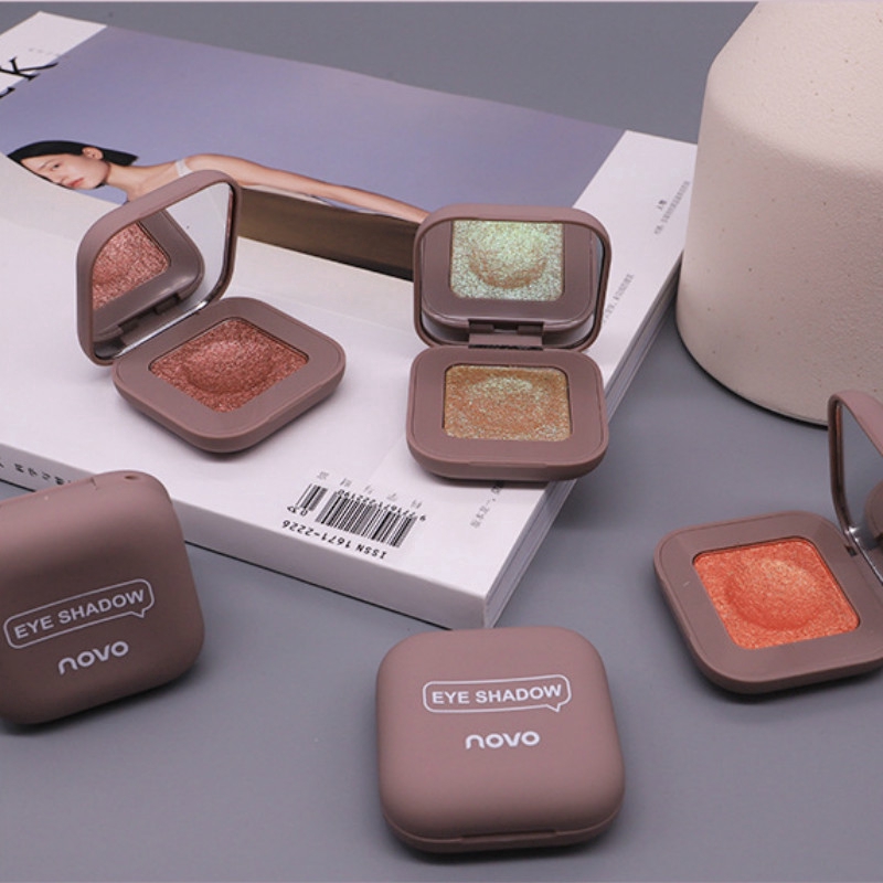 &lt;Ready Stock&gt;Makeup NOVO 5280 Fingertip Eye Shadow Fairy Moonlight Monochrome Eyeshadow Earth Color Beauty