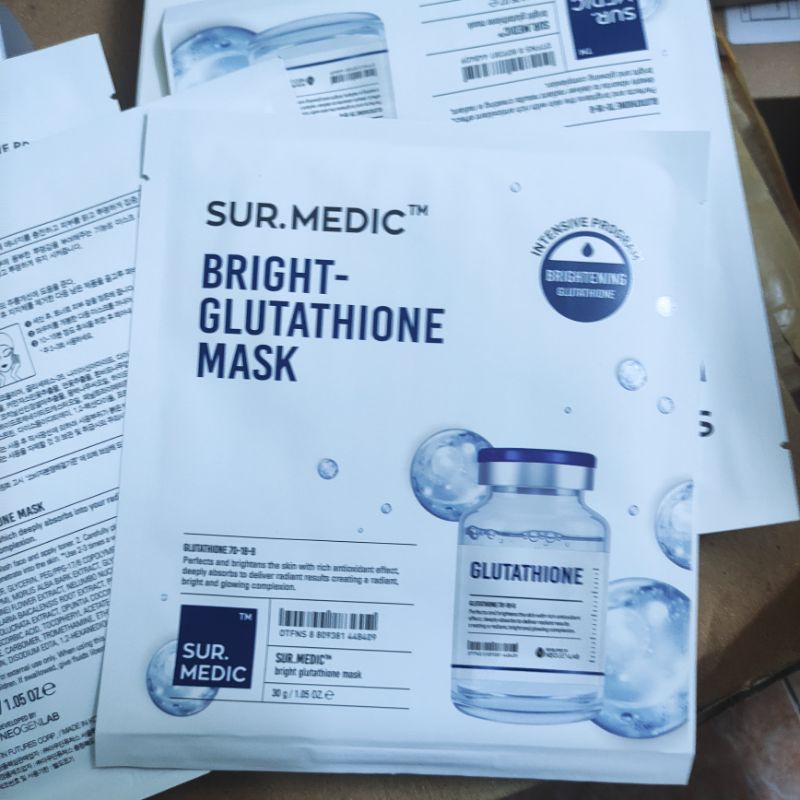 Mặt nạ Glutathione dưỡng trắng Sur.Medic Bright Mask 30g