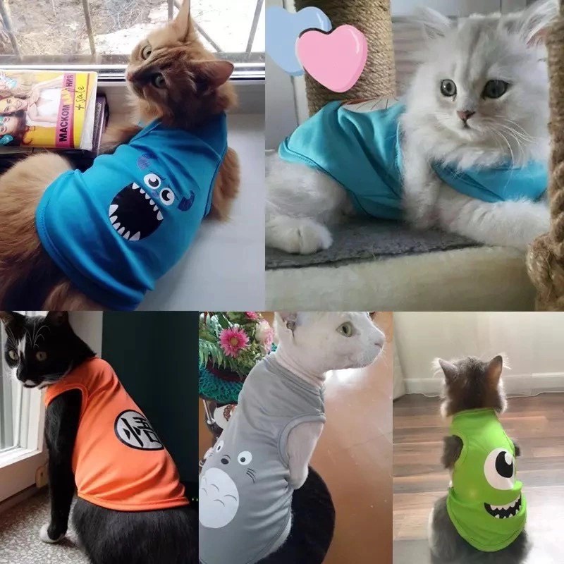 HÀNG MỚI VỀ [ĐỦ SIZE 1 - 10KG] ÁO HOẠT HÌNH CUTE DÀNH CHO THÚ CƯNG
