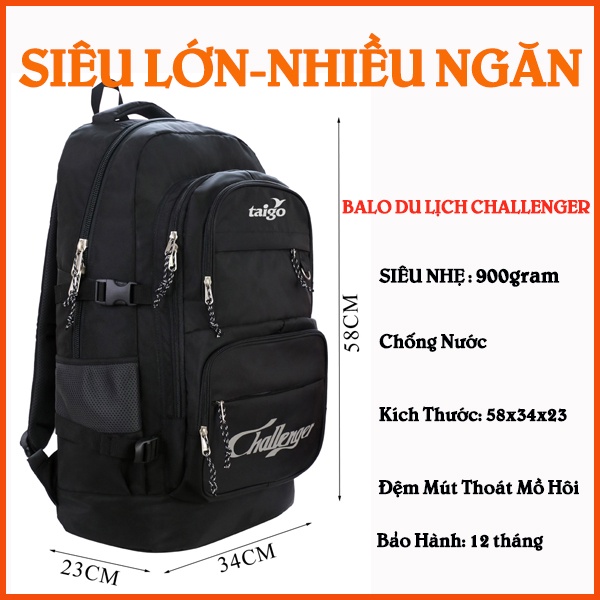 Balo Du Lịch CHALLENGER Nhiều Ngăn Và Siêu Nhẹ Luôn Được Đánh Giá Cao
