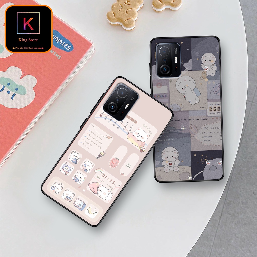 Ốp lưng Xiaomi Mi 11 5G - Xiaomi Mi 11T 5G - Xiaomi Mi 11T Pro 5G - Ốp in hình thỏ con dễ thương - Lưng nhám Viền TPU