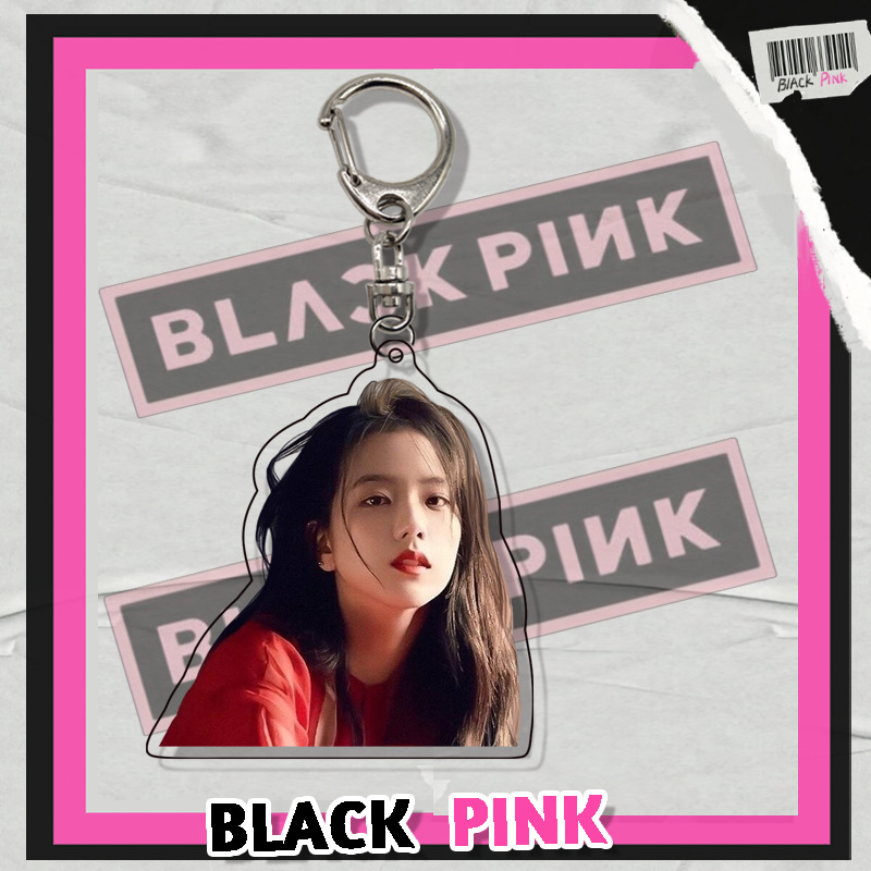 Móc khóa hai mặt bằng Acrylic hình nhóm nhạc BLACKPINK