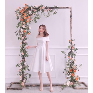 Đầm xòe trễ vai cao cấp