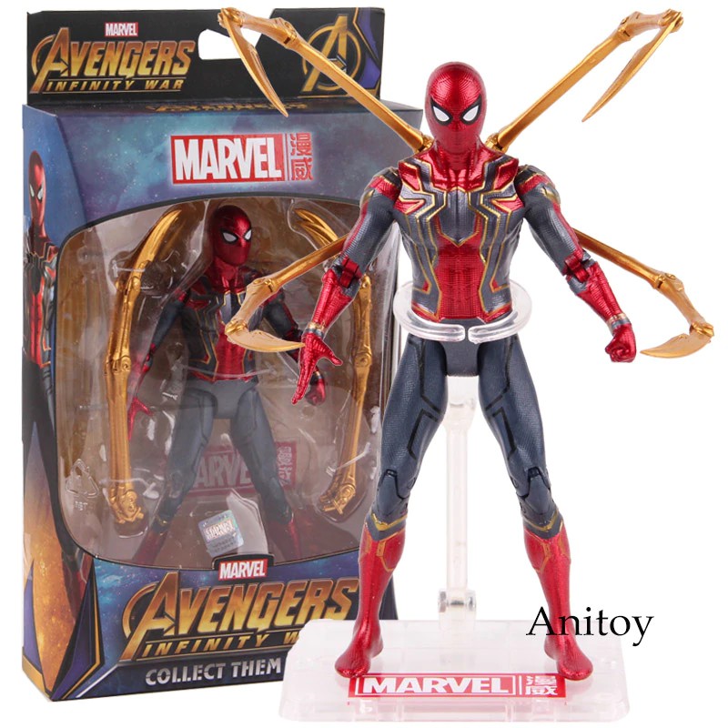 Mô hình đồ chơi nhân vật siêu anh hùng Spiderman bằng nhựa PVC cao cấp