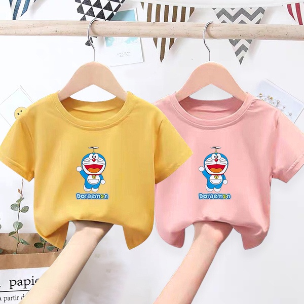 Áo Thun In Hình Doraemon Ngộ Nghĩnh Cho Bé Trai