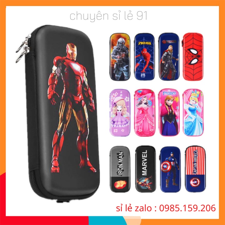 Hộp Bút Siêu Nhân Bóp Viết Bé Trai Bé Gái In nhân vật hoạt hình công chúa siêu nhân hình xe,hộp bút đựng đồ dùng học tập