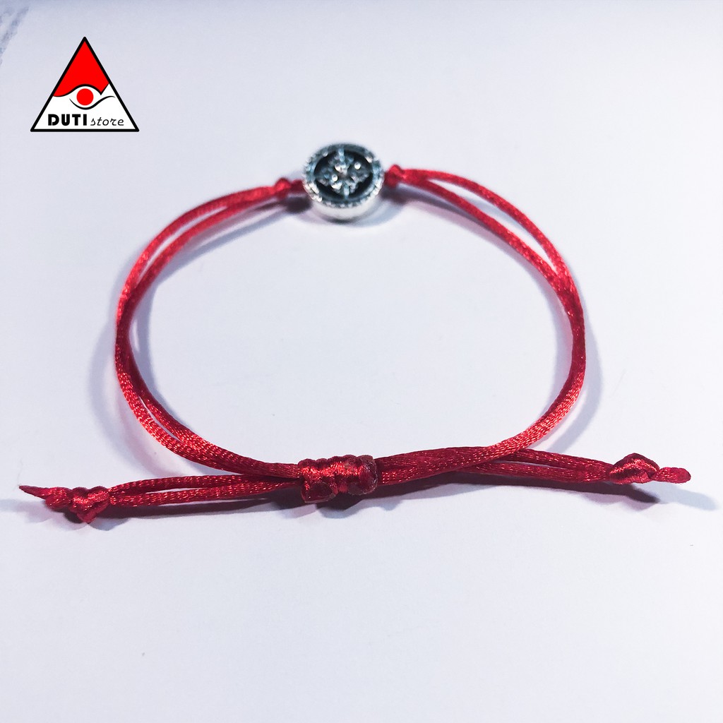 Vòng tay charm Phú Quý DutiOS VPQ001 kiểu rút dây vải mềm mịn thoải mái