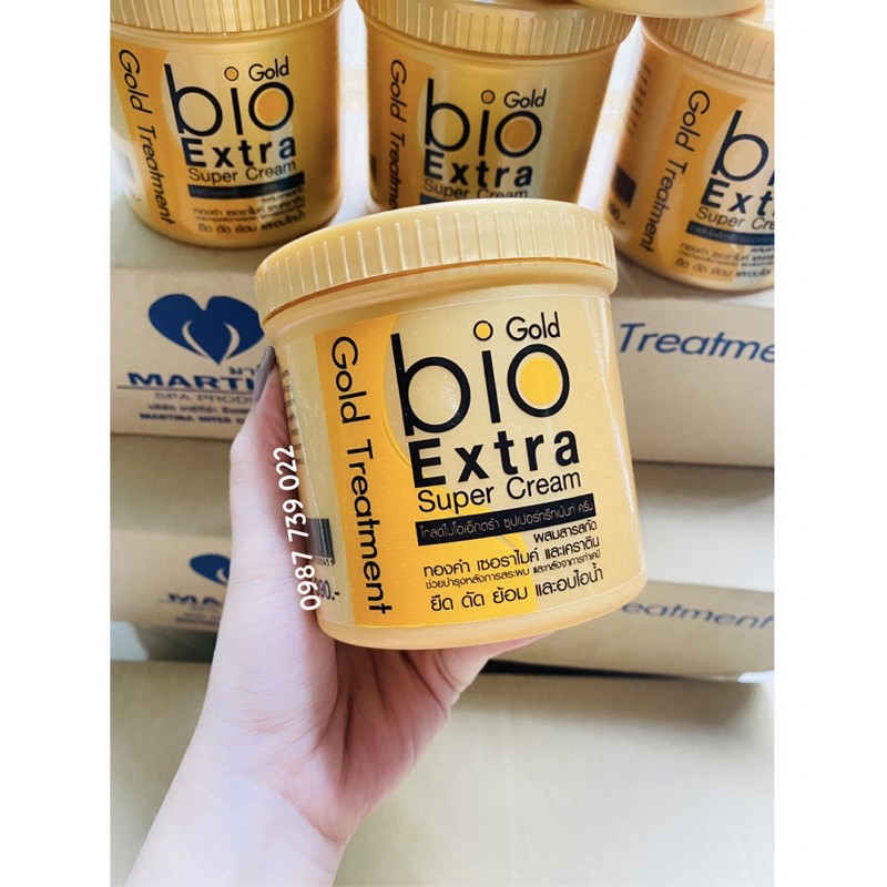 [ JunHee AUTH ] Ủ tóc Bio Gold Extra Super Cream dạng hũ