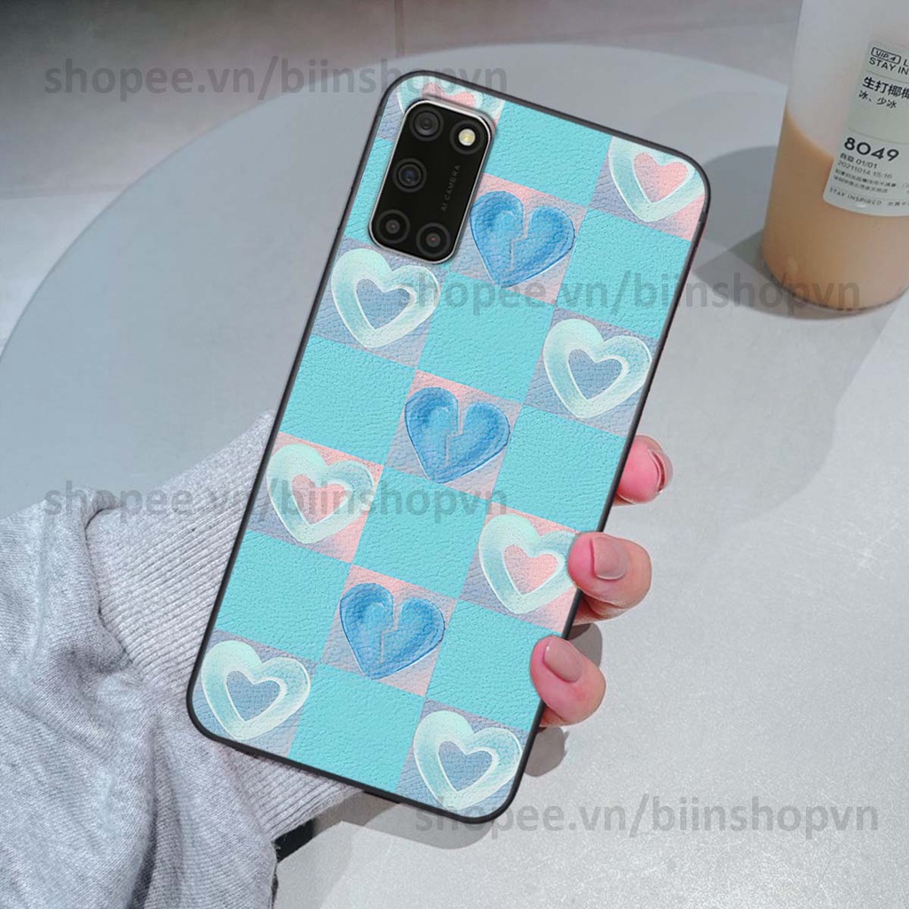 Ốp Oppo A52 / A92 caro trái tim nhiều màu sắc, đầy cá tính, khẳng định phong cách