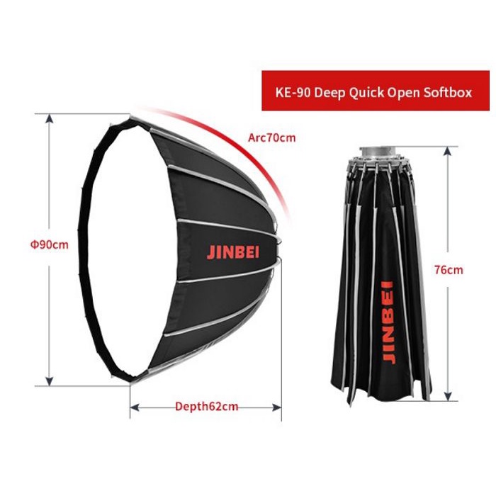Softbox thao tác nhanh Jinbei Deep KE-90