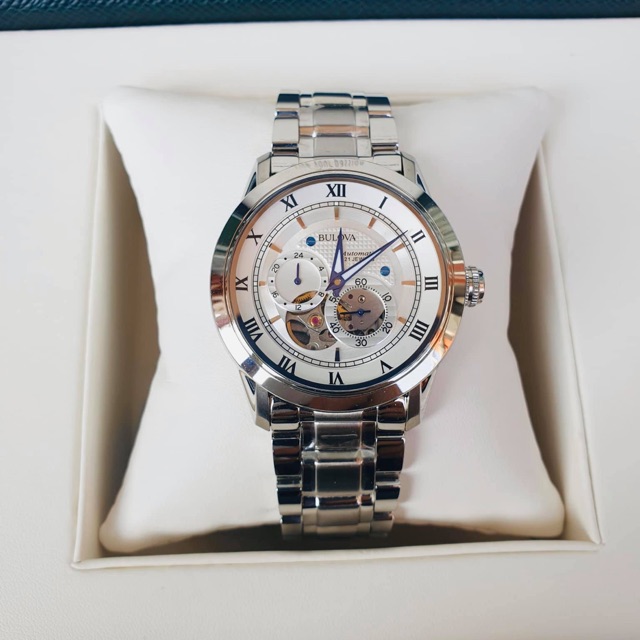 Đồng hồ nam Bulova 96A118 42mm máy cơ Automatic lộ máy