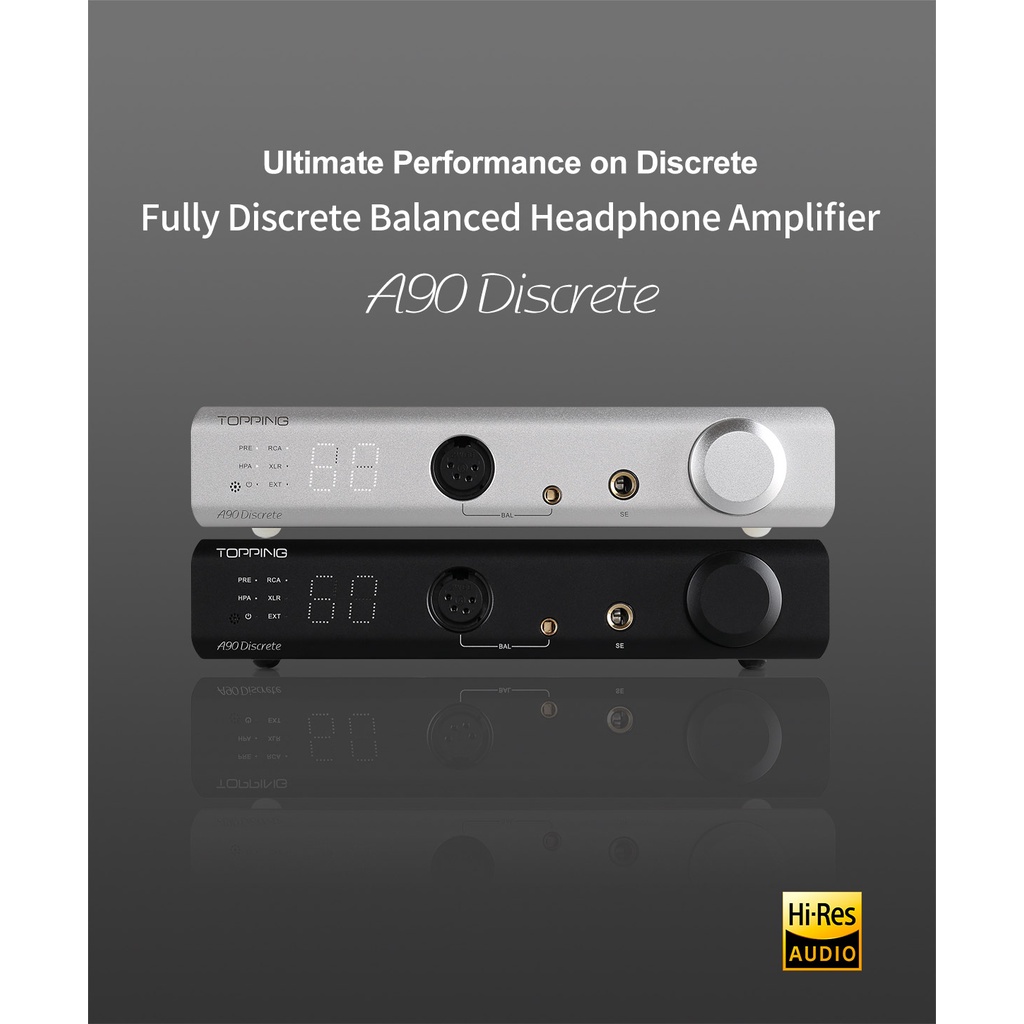 Bộ Giải Mã Headphone Amp Topping A90 Discrete - Bảo Hành Chính Hãng 12 Tháng