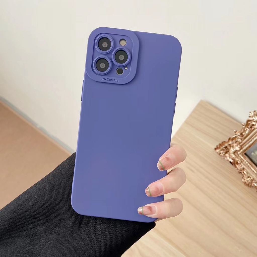 Ốp Điện Thoại tpu Màu Tím Taro Cho iphone 13 pro max ins12 pro max x/xs max11 pro max xsmax 7plus