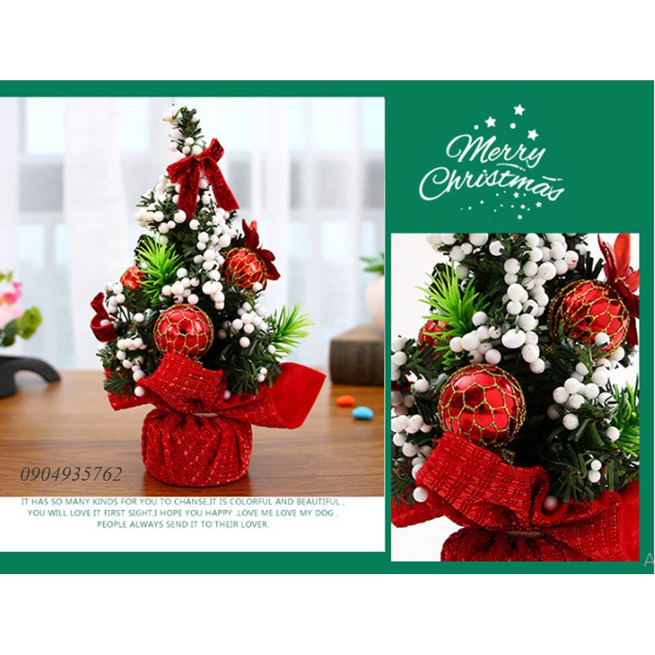 Cây thông noel mini để bàn