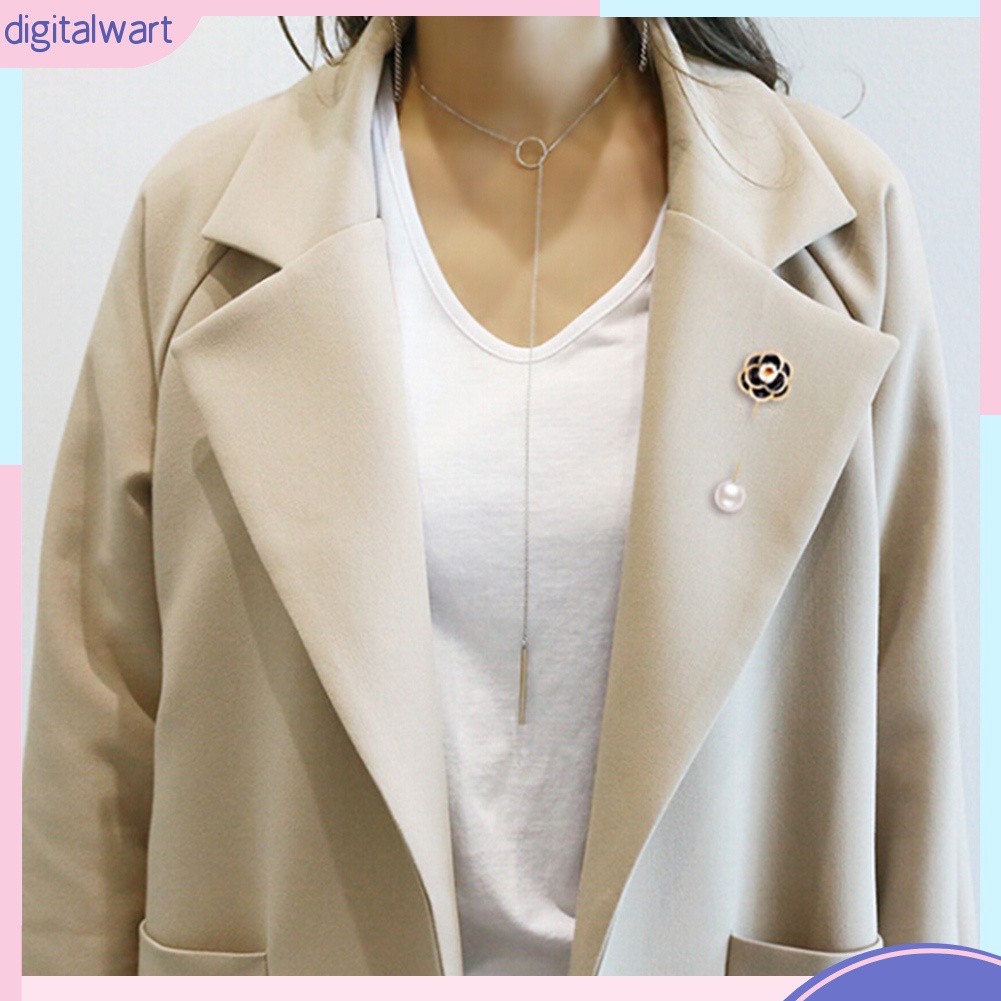 Trâm Cài Áo Hình Hoa Hồng Đính Ngọc Trai Sang Trọng