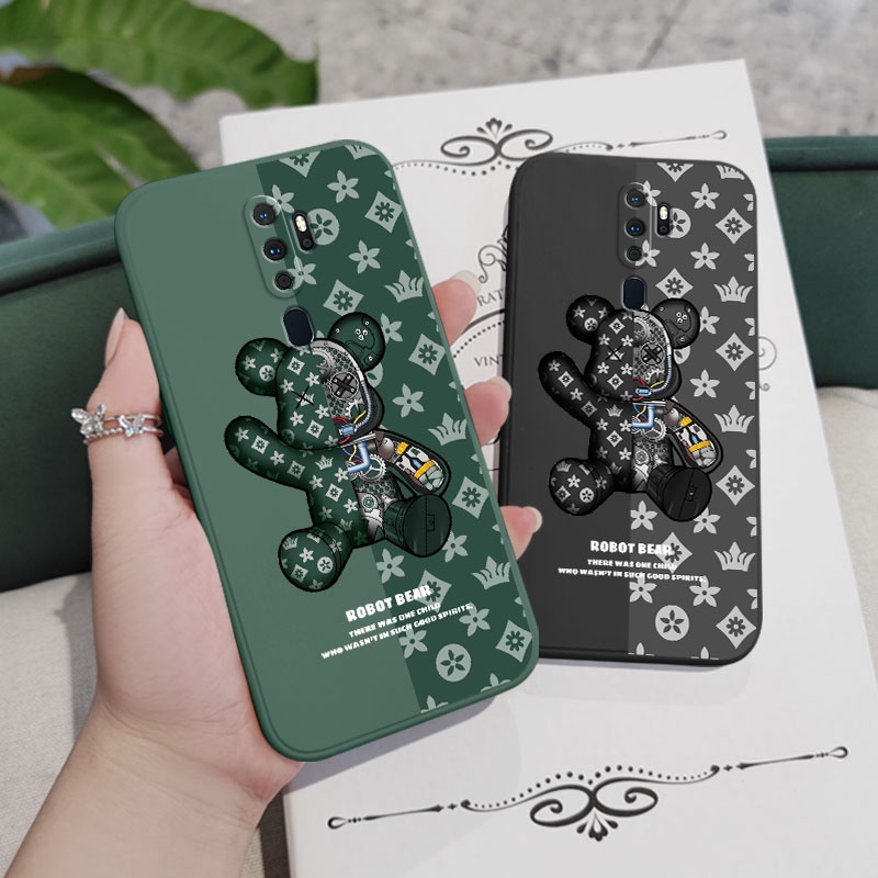 Ốp Điện Thoại Họa Tiết Gấu Dễ Thương Dành Cho OPPO A9 A5 2020 A83 A94 4G A5 A3S A12E