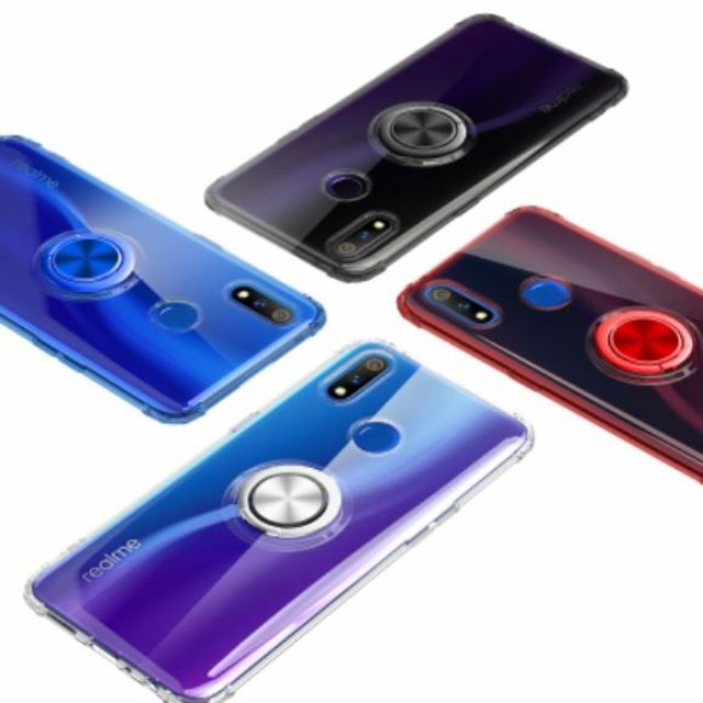 Ốp lưng Oppo Realme 3 FREESHIP Từ 50k chống sốc giá đỡ Iring Trong màu cao cấp