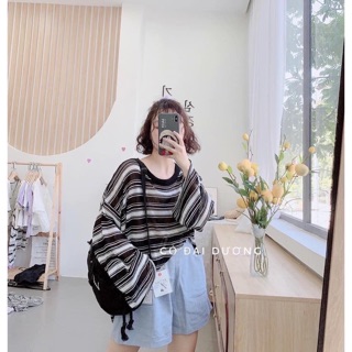 ÁO KẺ THỤC TAY DÀI SIÊU HÓT HÍT